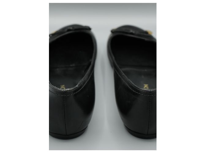 Louis Vuitton Schwarze Lederballerinas - Ansicht 3