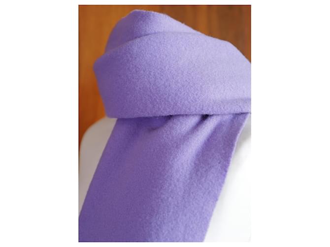 Sciarpa Dior viola in cotone con frange - vista 3