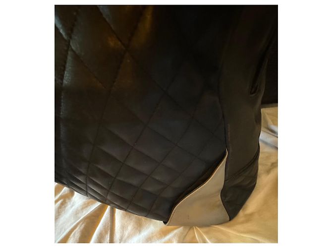 Borsa a mano Chanel Cambon Grande Modello in Pelle Nero e Grigio - vista 7