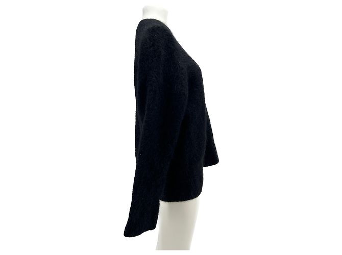 Autre Marque Nicht signiert / Unsignierte Strickwaren T.FR 38 Wolle Schwarz - Ansicht 3