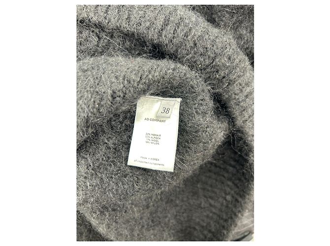 Autre Marque Nicht signiert / Unsignierte Strickwaren T.FR 38 Wolle Schwarz - Ansicht 6