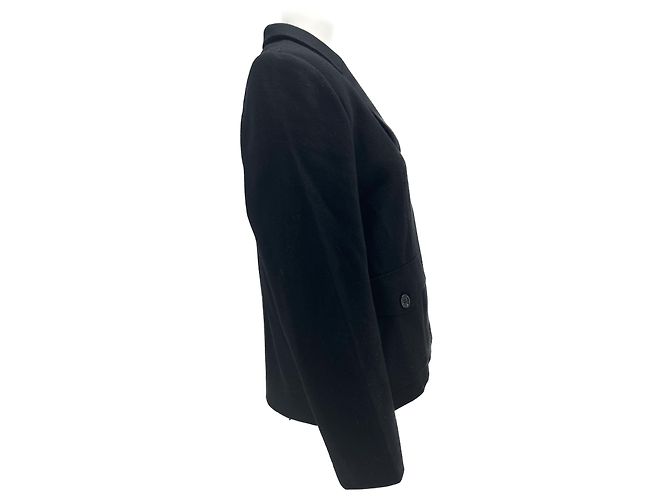 Autre Marque Non Signé / Unsigned jackets T.International M Wool Black - view 3