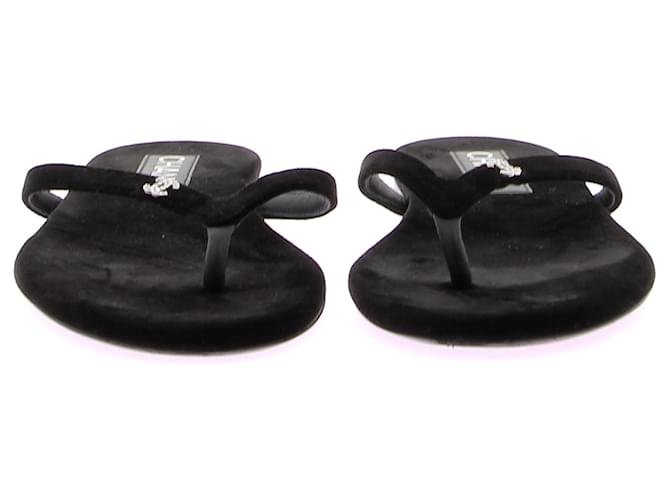 Sandali Chanel T.EU 38 Velluto Nero - vista 2
