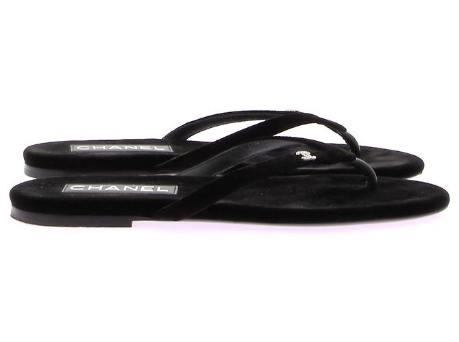 Sandali Chanel T.EU 38 Velluto Nero - vista 5