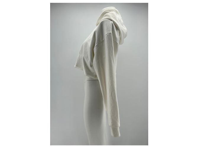 Autre Marque Nicht Signiert / Unsignierte Strickwaren T.International S Baumwolle Weiß - Ansicht 4
