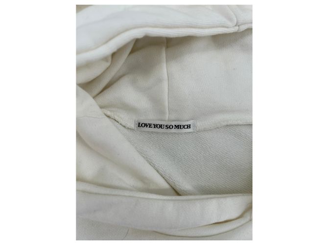 Autre Marque Nicht Signiert / Unsignierte Strickwaren T.International S Baumwolle Weiß - Ansicht 5