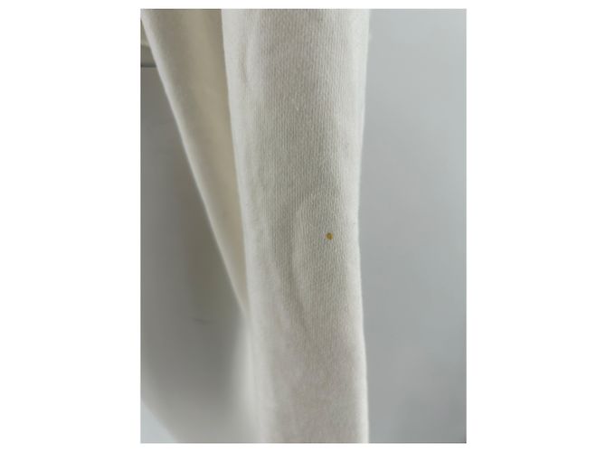 Autre Marque Nicht Signiert / Unsignierte Strickwaren T.International S Baumwolle Weiß - Ansicht 7