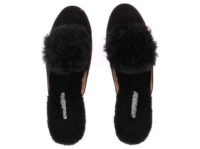 Sandali Aquazzura T.EU 37.5 Pelle Nero - vista 6