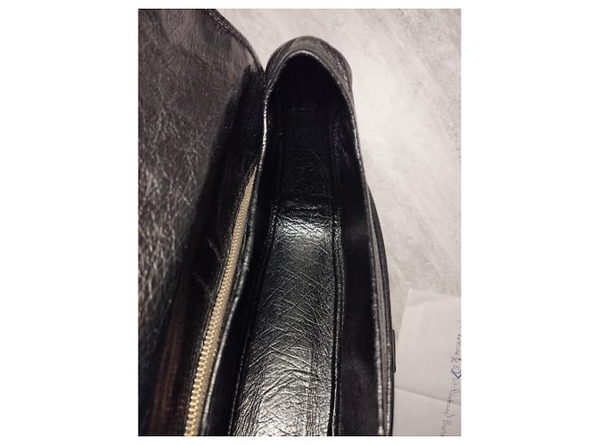 Borsa Hermès Nouméa in pelle esotica Nero - vista 5