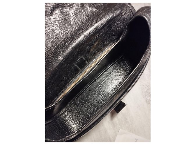 Borsa Hermès Nouméa in pelle esotica Nero - vista 6