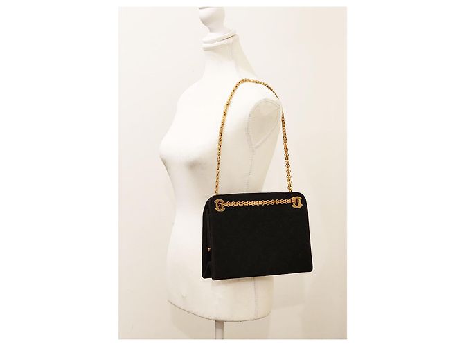 Borsa a tracolla in tessuto con catena Chanel Mademoiselle Bijoux Nero - vista 22