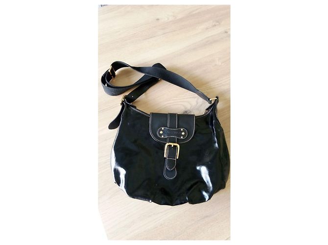 Idole Longchamp Le Foulonné Idol Handbag Black Patent Leather - view 4