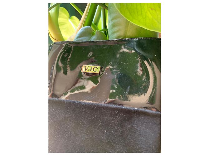 Botas de tacón Versace negras de ante y cuero 36.5 Negro - vista 5