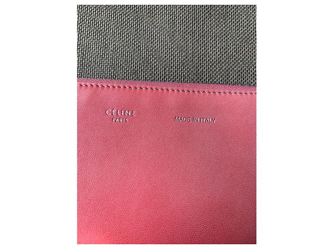 All Soft Clutch Céline in pelle rosa - vista 4