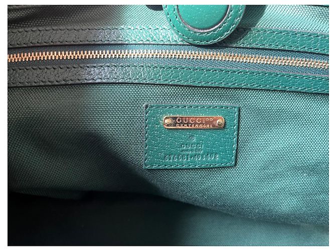 Borsa Tote Gucci Ophidia Centennial Beige Verde - vista 7