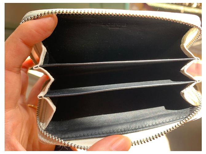 Loewe Kleine Geldbörse Weiß Leder - Ansicht 8