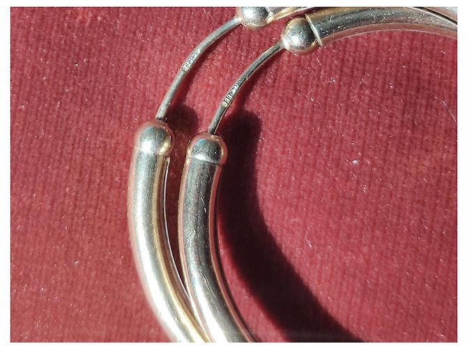 Vintage Ohrringe aus Gelbgold 8kt Golden - Ansicht 4