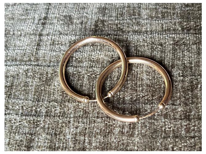 Vintage Ohrringe aus Gelbgold 8kt Golden - Ansicht 5