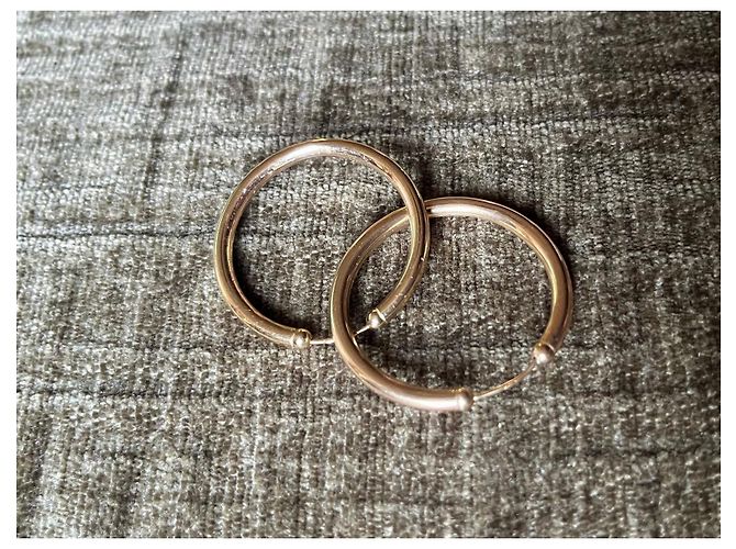 Vintage Ohrringe aus Gelbgold 8kt Golden - Ansicht 6