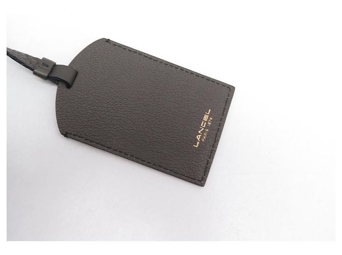 BOLSA A MÃO LANCEL CHARLIE MM A08370 ALÇA DE COURO KAKI - vista 14