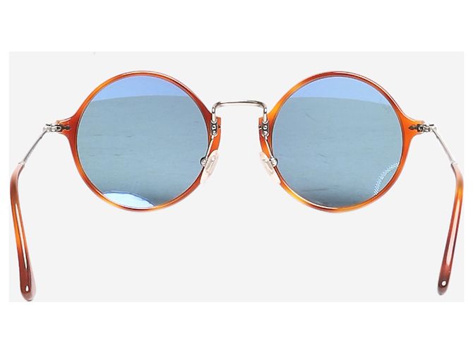 Persol Occhiali da sole rotondi in tartaruga marrone - vista 3