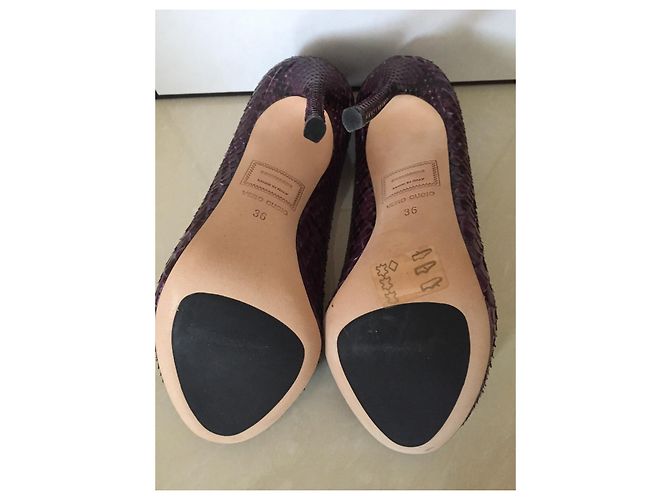 Décolleté Dsquared2 in pelle viola scuro - vista 11