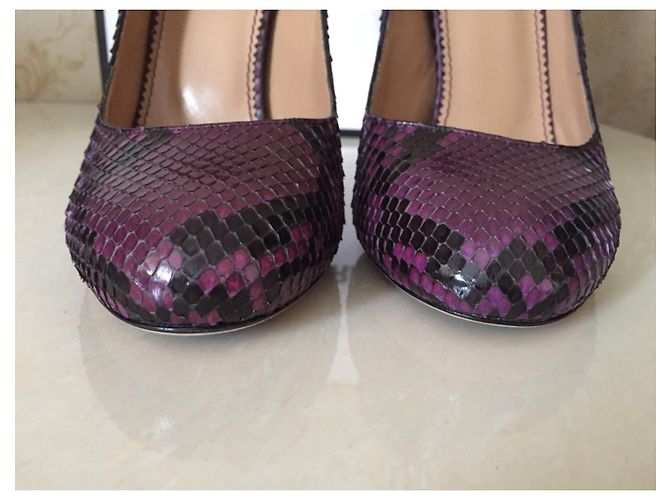 Décolleté Dsquared2 in pelle viola scuro - vista 4