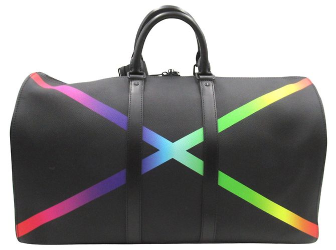 Louis Vuitton Keepall Bandoulière 50 Noir - vue 2