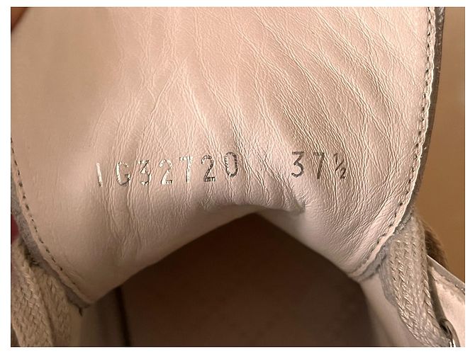 Sneakers Chanel in pelle bianca Bianco - vista 6