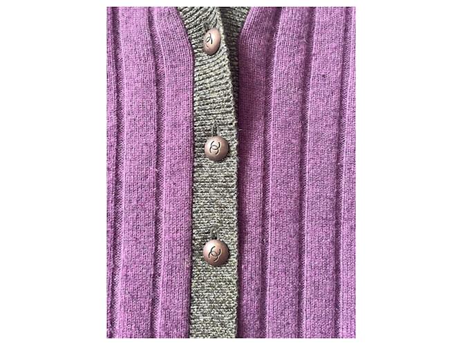 Cambon Farbblockiertes Weste Chanel 1997 Lila - Ansicht 4