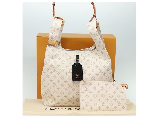 LOUIS VUITTON Monogram Dune Atlantis GM Borsa Tote Bianca M24409 LV Auth 75395S Bianco - vista 12