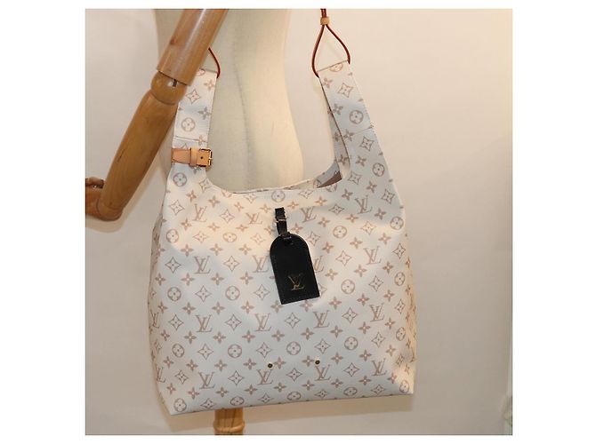 LOUIS VUITTON Monogram Dune Atlantis GM Borsa Tote Bianca M24409 LV Auth 75395S Bianco - vista 31