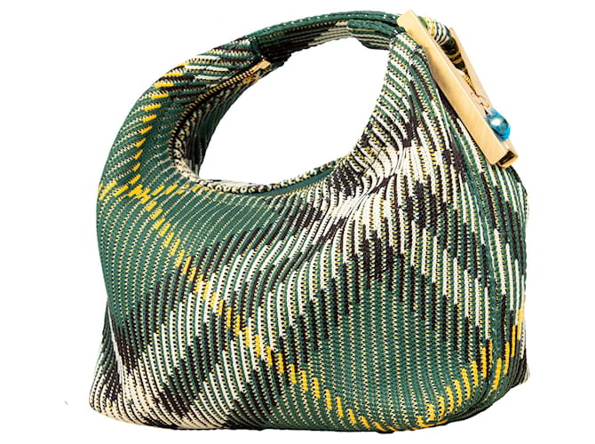 Borsa Duffle Mini Peg Burberry Multicolore - vista 3