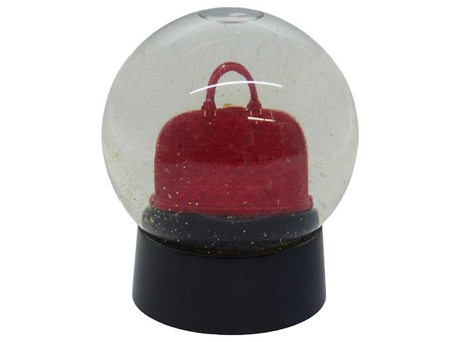 LOUIS VUITTON Snow Globe Alma VIP Limited Clear Red LV Auth 74292 - view 2