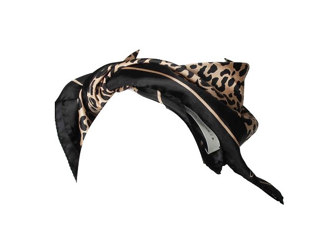 Sciarpa stampata leopardata Golden Goose - vista 4