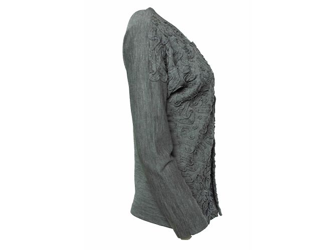 Comme Des Garcons Comme des garçons, grauer Strickcardigan - Ansicht 4