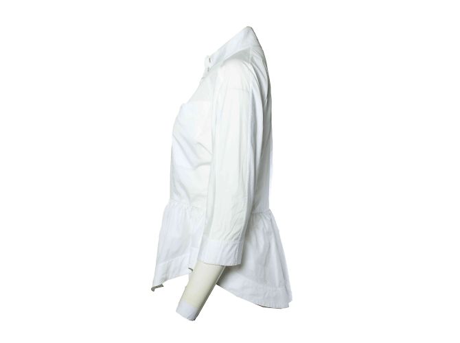 JW Anderson J.W. Anderson, camicia in popeline bianco - vista 4
