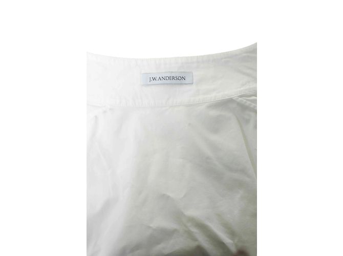 JW Anderson J.W. Anderson, camicia in popeline bianco - vista 6