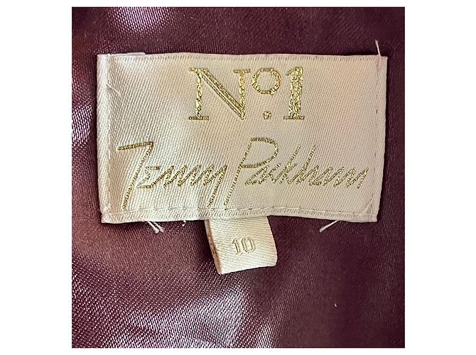 Jenny Packham Burgunderfarbenes Abendkleid mit Strassverzierungen Lila - Ansicht 5