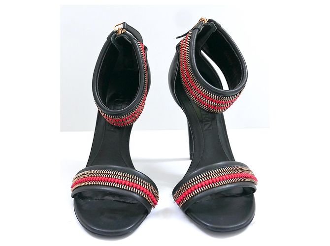 Sandali con zip Alexander McQueen Nero - vista 3