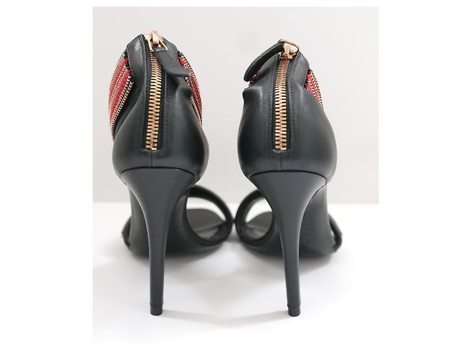 Sandali con zip Alexander McQueen Nero - vista 5