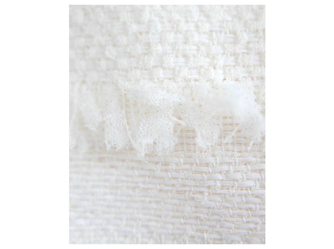 Saia de tweed creme Fantasy da Chanel Primavera 2008 - vista 3