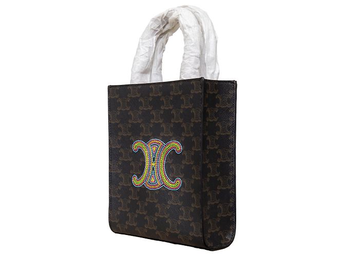 Triomphe Céline Celine Mini Vertical Cabas Tote with Embroidery Multiple colors - view 2