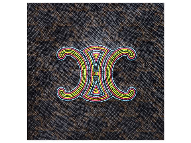 Triomphe Céline Celine Mini Vertical Cabas Tote with Embroidery Multiple colors - view 6