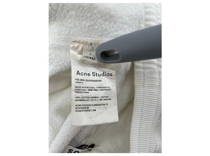 Bermudas Acne Studios T.International S Algodão Branco - vista 6