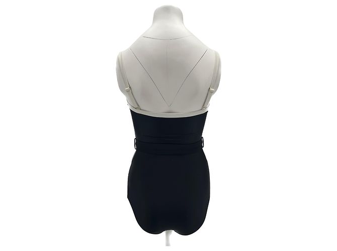 Autre Marque Nicht signiert / Unsignierte Bademode T.International S Polyester Schwarz - Ansicht 2