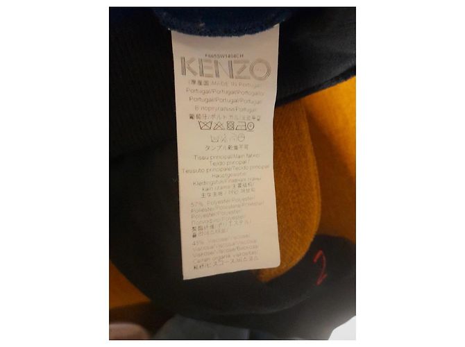Sudadera Kenzo I♡YOU de terciopelo negro - vista 3