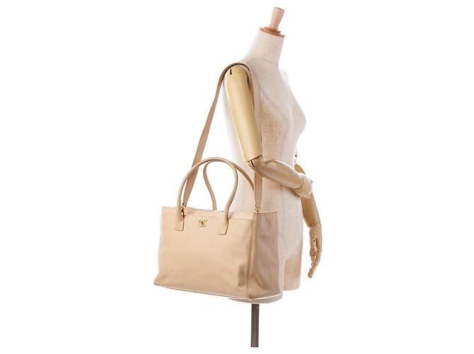 Borsa Cerf Executive Media Marrone di Chanel Beige - vista 25