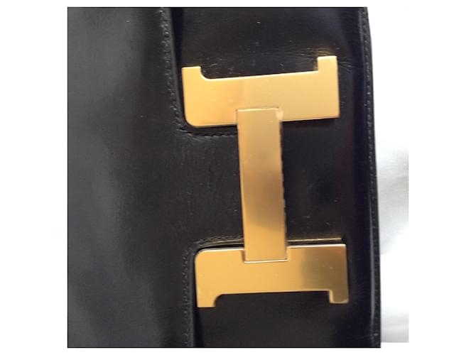 Borsa Hermès Constance Nera in Agnello Nero - vista 4