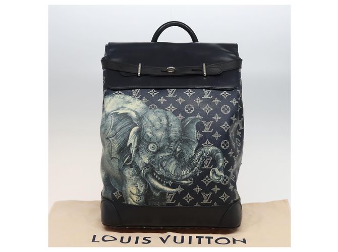 LOUIS VUITTON Monogram Savanna Steamer Rucksack Schwarz M54126 LV Auth 74279SA - Ansicht 12